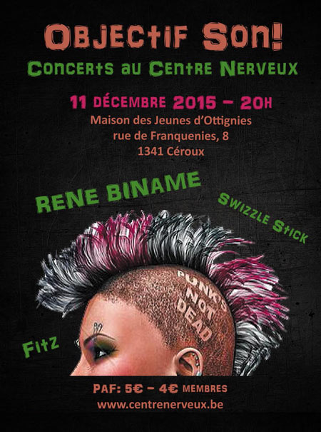 Concerts Punk le 11 décembre 2015 à Ottignies-Louvain-la-Neuve (BE)