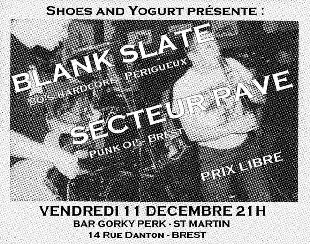 Blank Slate + Secteur Pavé au Gorky Perk le 11 décembre 2015 à Brest (29)