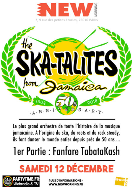 The Skatalites le 12 décembre 2015 à Paris (75)