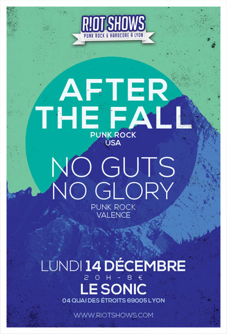 After The Fall + No Guts No Glory au Sonic le 14 décembre 2015 à Lyon (69)