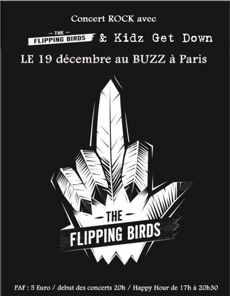 The Flipping Birds + Kidz Get Down au Buzz le 19 décembre 2015 à Paris (75)