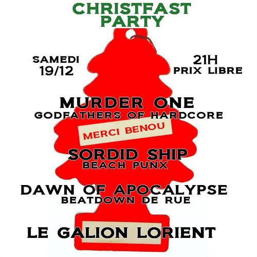 Christfast Party au Galion le 19 décembre 2015 à Lorient (56)