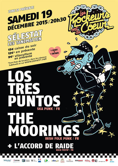 Los Tres Puntos +The Moorings +L'Accord de Raide aux Tanzmatten le 19 décembre 2015 à Sélestat (67)