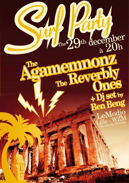 Les Agamemnonz + The Reverbly Ones au Modjo le 29 décembre 2015 à Lille (59)
