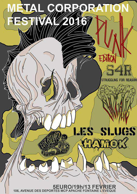 Metal Corporation Fest 2016 : Punk Edition le 13 février 2016 à Fontaine-l'Evêque (BE)