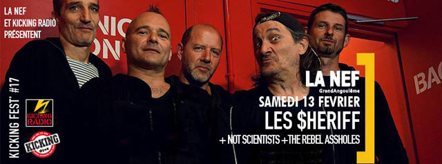 Les Sheriff + Not Scientists + The Rebel Assholes à la Nef le 13 février 2016 à Angoulême (16)