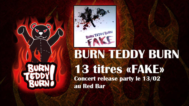 Concert release party du nouvel album de Burn Teddy Burn (Fake) le 13 février 2016 à Boulogne-sur-Mer (62)