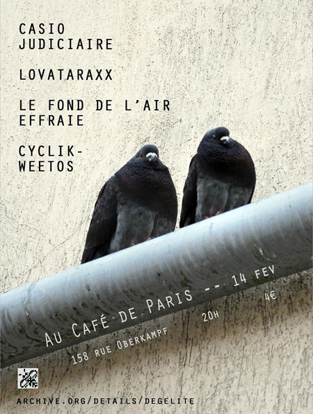 Concert au Café de Paris le 14 février 2016 à Paris (75)