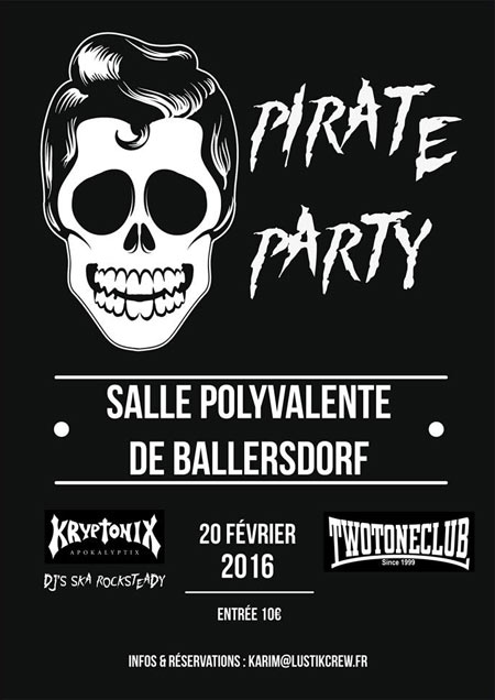 Soirée Pirate du Lustick Crew le 20 février 2016 à Ballersdorf (68)
