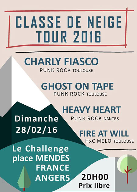 Concert Punk Rock au bar Le Challenge le 28 février 2016 à Angers (49)