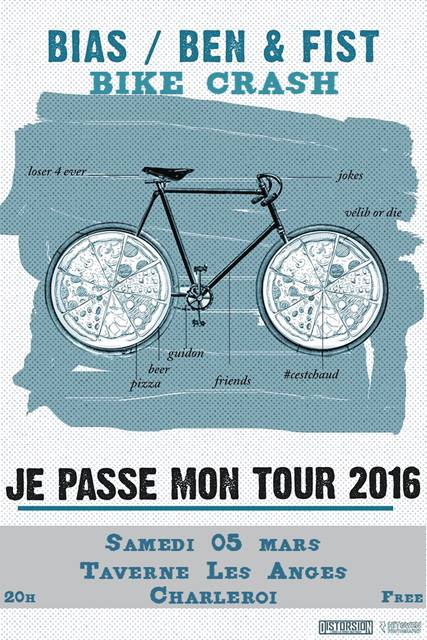 Bias + Ben & Fist + Bike Crash à la taverne Les Anges le 05 mars 2016 à Charleroi (BE)