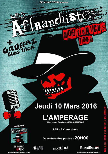 Les Affranchistes + Gruffaz Elec'trick à l'Ampérage le 10 mars 2016 à Grenoble (38)