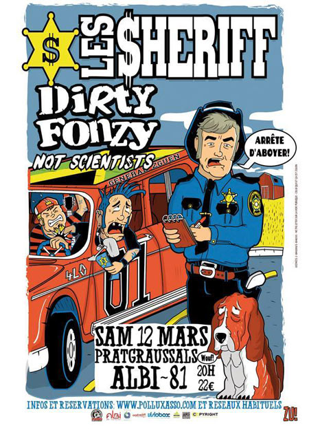 Les Sheriff + Dirty Fonzy + Bias au Carré Public le 12 mars 2016 à Albi (81)