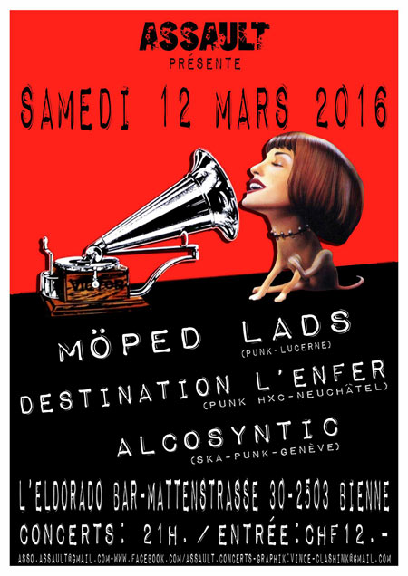Assault Concerts le 12 mars 2016 à Bienne (CH)