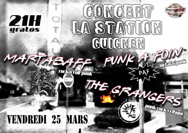 Concert au bar 'La Station des Bois' le 25 mars 2016 à Guignen (35)