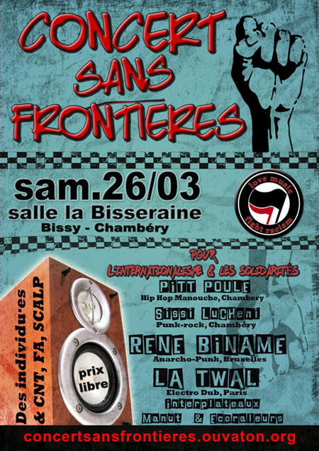 Concert Sans Frontière 2016 le 26 mars 2016 à Chambéry (73)