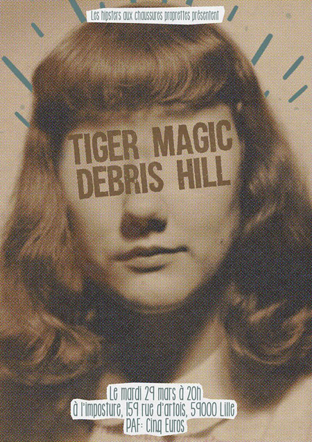 Tiger Magic + Debris Hill au bar L'Imposture le 29 mars 2016 à Lille (59)