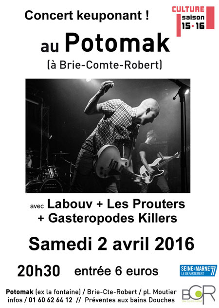 Concert Keuponant ! le 02 avril 2016 à Brie-Comte-Robert (77)