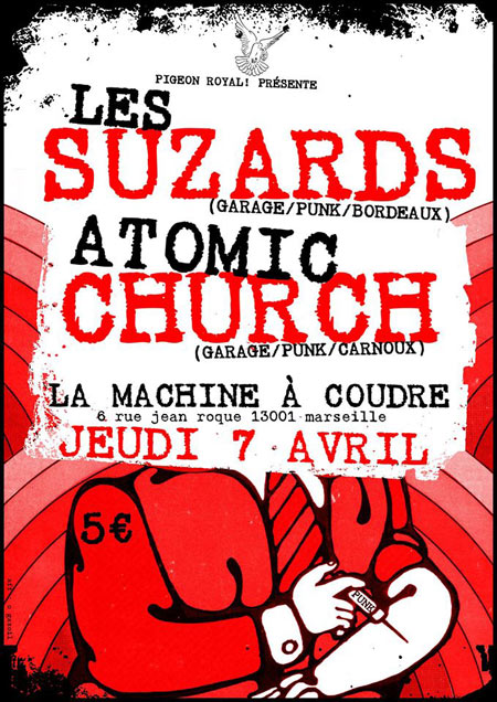 Les Suzards + Atomic Church à la Machine à Coudre le 07 avril 2016 à Marseille (13)