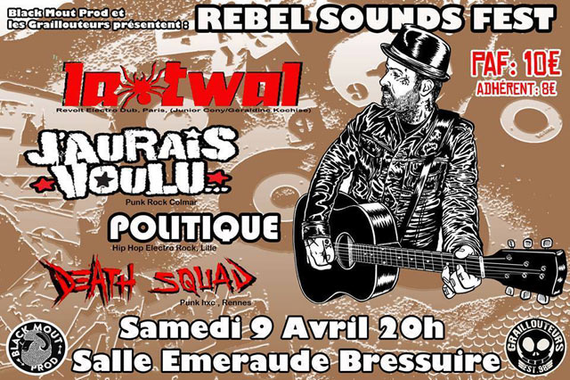 Rebel Sounds Fest à la Salle Émeraude le 09 avril 2016 à Bressuire (79)