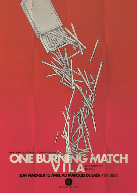 One Burning Match + Vila au Marquis de Sade le 15 avril 2016 à Rennes (35)