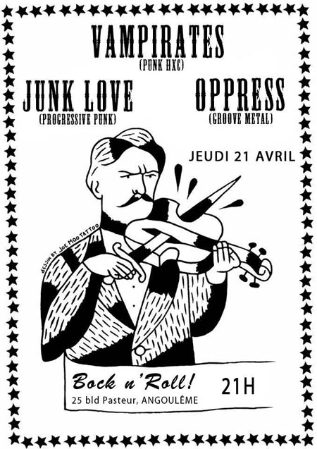 Vampirates + Junk Love + Oppress au Bock'n'Roll le 21 avril 2016 à Angoulême (16)