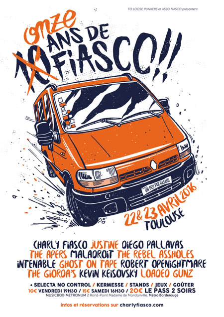 11 ans de Fiasco au Metronum le 22 avril 2016 à Toulouse (31)