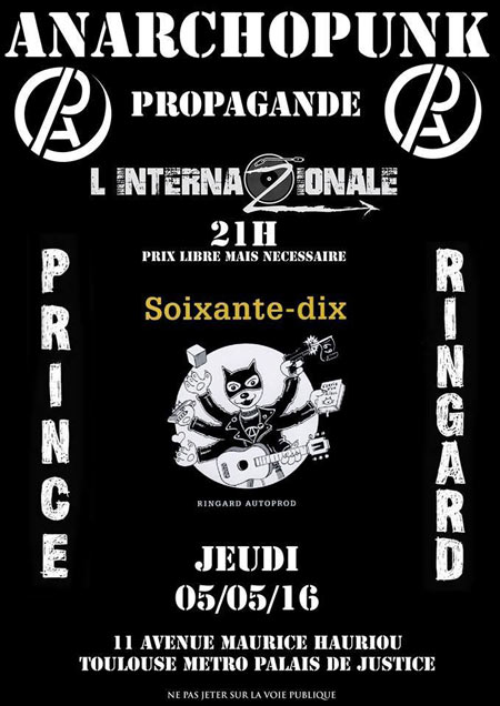 Prince Ringard au bar L'Internazionale le 05 mai 2016 à Toulouse (31)