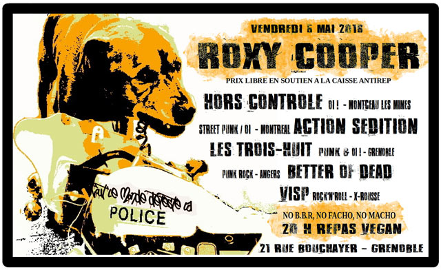 Concert Street Punk Oi! au Roxy Cooper le 06 mai 2016 à Grenoble (38)