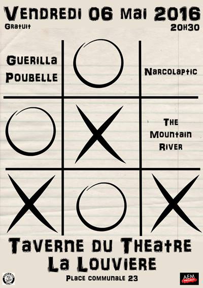 Guerilla Poubelle à la Taverne du Théâtre le 06 mai 2016 à La Louvière (BE)