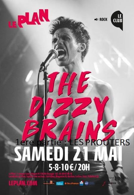 Dizzy Brains + Les Prouters le 21 mai 2016 à Ris-Orangis (91)