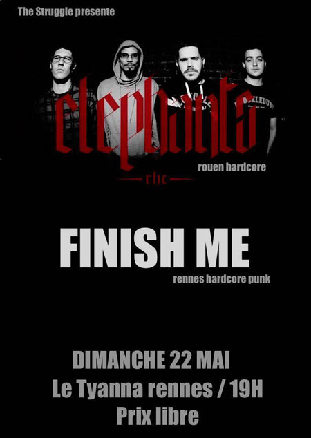 Elephants + Finish Me au Ty Anna le 22 mai 2016 à Rennes (35)