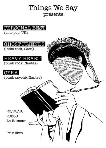 Personal Best + Ghost Friends + Heavy Heart + Cera à la Rumeur le 26 mai 2016 à Nantes (44)