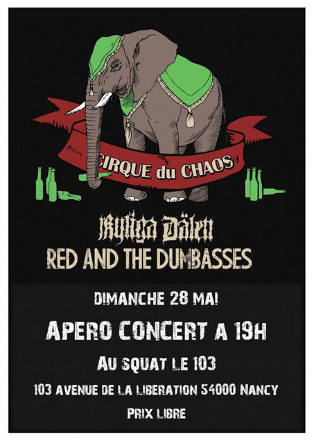 Kyliga Dälen + Red and the Dumbasses au 103 le 29 mai 2016 à Nancy (54)