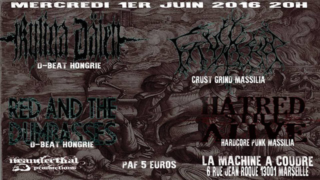 Concert D-Beat Crust Punk à la Machine à Coudre le 01 juin 2016 à Marseille (13)