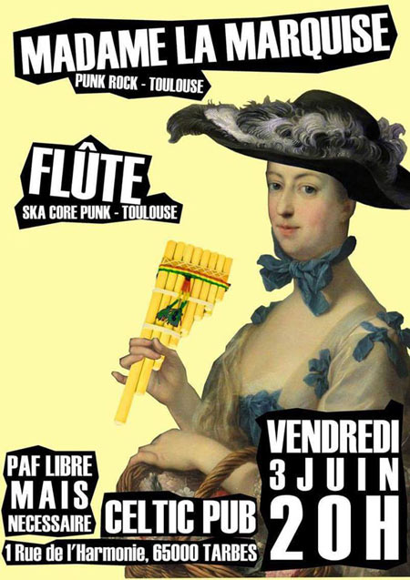 Madame La Marquise + Flûte au Celtic Pub le 03 juin 2016 à Tarbes (65)