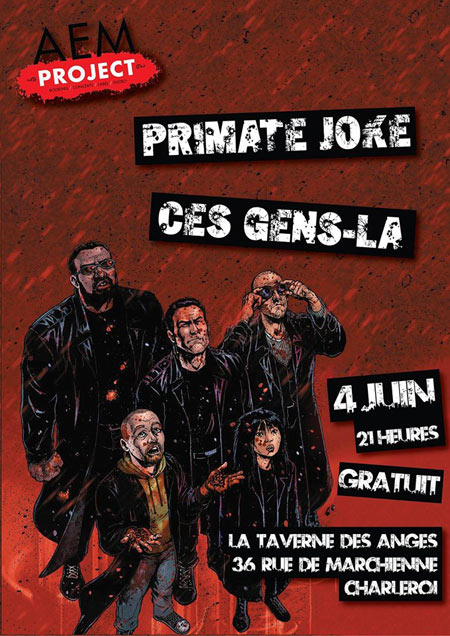 Primate Joke + Ces Gens-Là à la taverne Les Anges le 04 juin 2016 à Charleroi (BE)