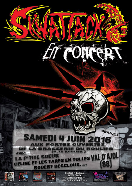 Skwattack concert / Portes ouvertes brasserie le 04 juin 2016 à Le Val-d'Ajol (88)