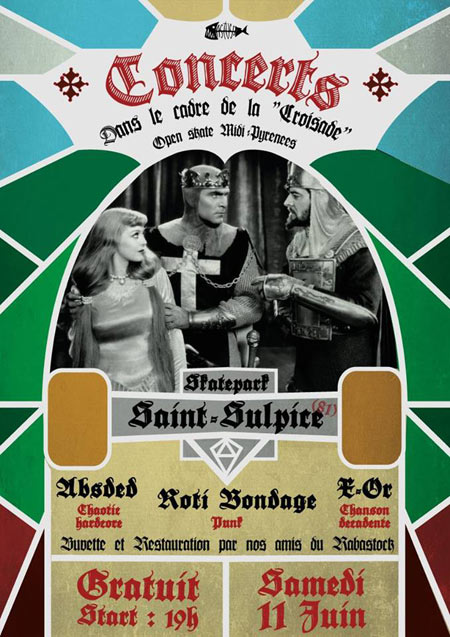 Absded + Roti Bondage + X-Or au skatepark le 11 juin 2016 à Saint-Sulpice (81)