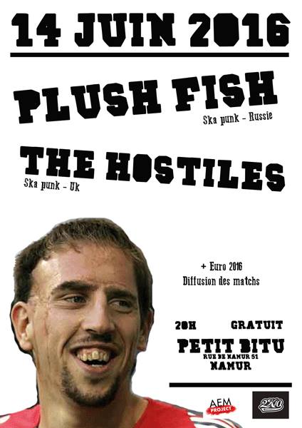 Plush Fish + The Hostiles au Petit Bitu le 14 juin 2016 à Namur (BE)