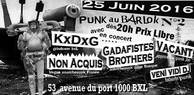 Punk au Barlok le 25 juin 2016 à Bruxelles (BE)