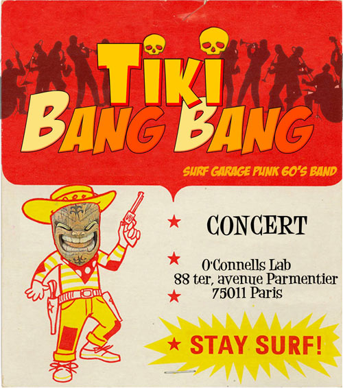 Tiki Bang Bang____Concert Surf Punk @ O'Connells Lab le 29 juin 2016 à Paris (75)