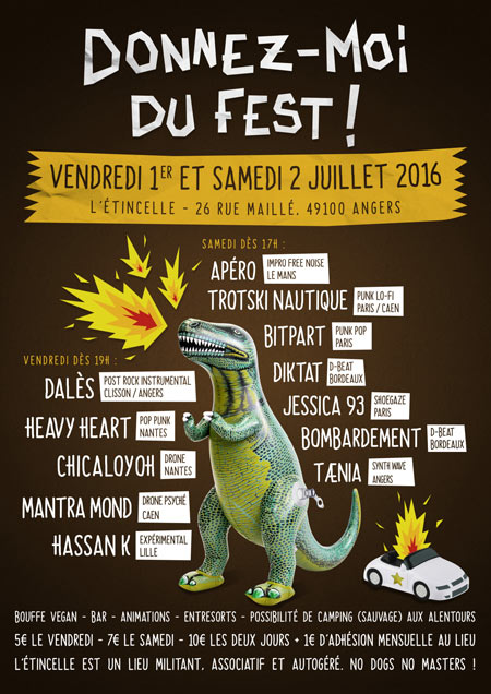 Donnez-Moi Du Fest ! le 02 juillet 2016 à Angers (49)