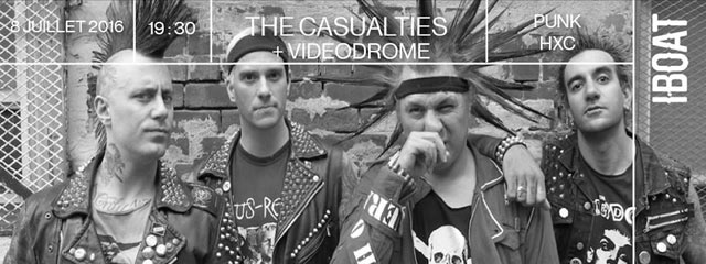 The Casualties + Videodrome à l'I.Boat le 08 juillet 2016 à Bordeaux (33)