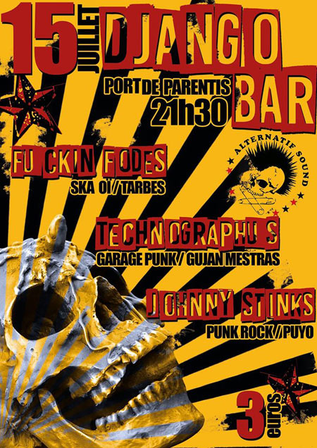 Concert Punk au Django Bar le 15 juillet 2016 à Parentis-en-Born (40)
