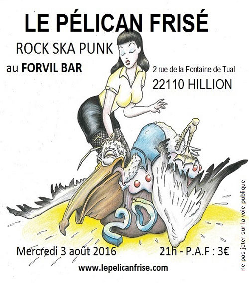 Pélican Frisé au Forvilbar le 03 août 2016 à Hillion (22)