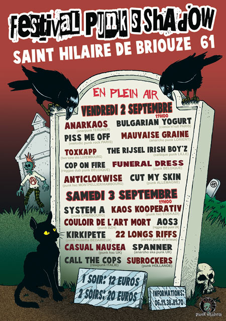 Festival Punk's Shadow le 02 septembre 2016 à Saint-Hilaire-de-Briouze (61)