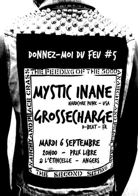 MYSTIC INANE (USA) + GROSSECHARGE (Fr) le 06 septembre 2016 à Angers (49)