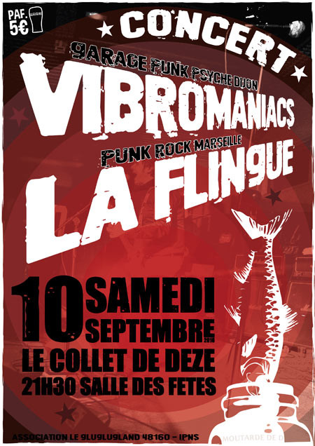 Vibromaniacs / La Flingue au Gluglugland le 10 septembre 2016 à Le Collet-de-Dèze (48)