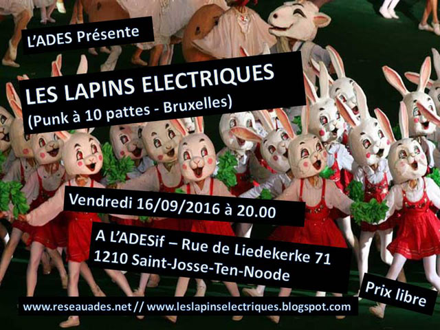 Concert à l'ADESif le 16 septembre 2016 à Saint-Josse-ten-Noode (BE)